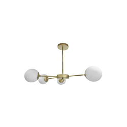 Mati Pendant Brass  4X20W G9 White Lampshade