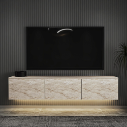 Hanah home TV Komoda Neon Illuminated Bež