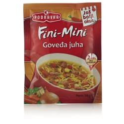 PODRAVKA Fini - Mini bistra goveđa supa sa rezancima 18 g