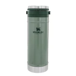 Stanley The Classic Travel Mug French Press 0,47L, Hammertone Zelena, Vakuumsko