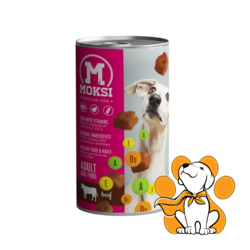 Moski Adult Dog Beef 1240g, Ukusna Hrana Za Odrasle Pse Sa Govedinom