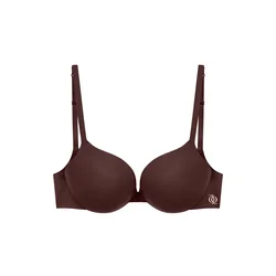 GOD SAVE QUEENS Nedrček Second Skin Ultimate Push-Up Bra čokolada