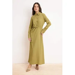 Trendyol Modest Ženska haljina Tctss26Eb00070, Kaki