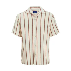 JACK & JONES Muška košulja kratkih rukava 12271060, Bež-braon