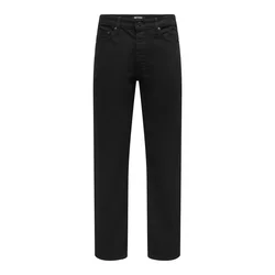 Only & Sons Kavbojke ONSEdge črn denim
