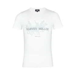 HARVEY MILLER Majica marine/pastelno modra/bela