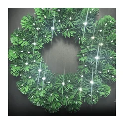 Aigostar - LED spoljni božićni venac 72xLED/3xAA prečnik 50cm IP44 hladno belo