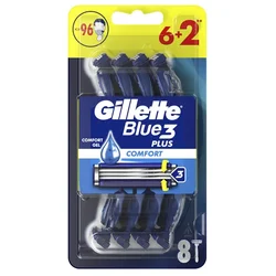 Gillette brijač blue 3 pakovanje 6+2