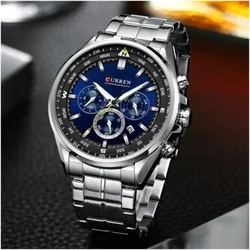 Curren 8399 silver blue muški sat