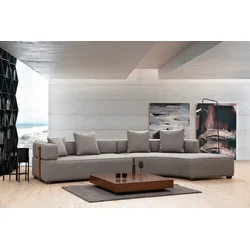Atelier del Sofa Ugaona garnitura Gondol 105x70x180cm Siva