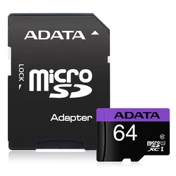 A-Data UHS-I (AUSDX64GUICL10-RA1) MicroSDXC 64GB class 10+adapter