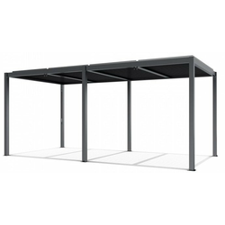 Vrtna pergola Luxe 5.8x4m - antracit z LED