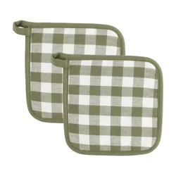 Bombažne kuhinjske rokavice v kompletu 2 ks Gingham – Tiseco Home Studio