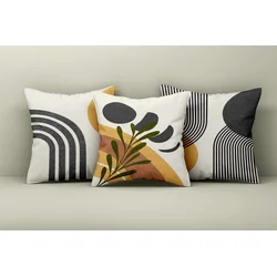 Aberto Design Set dekorativnih jastučnica Asr_plw25-53, 43x43 cm, 3 komada, Šarena