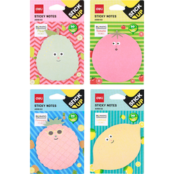 Deli Blok stikeri Voćkice EA55602, 76×76mm, 30 lista, 4 komada
