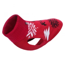 RUKKA PETS Pulover za psa Merry rdeča L