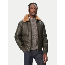 Milestone Usnjena jakna MS Tom 631089 21070-1 Temno rjava Regular Fit