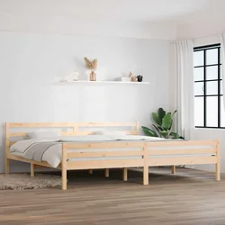 Okvir kreveta bez madraca 200 x 200 cm od masivnog drva