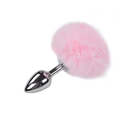 Alive Analna kupa Metal Anal Fluffy Plug S