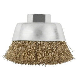 Bosch Clean for Metal lončasta četka, talasasta žica, sloj mesinga