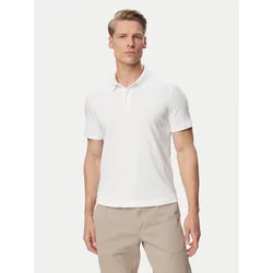 Calvin Klein Polo majica LV04LH204G Bela Regular Fit