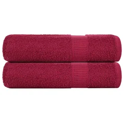 Ručnici za tuširanje FROGN 2 kom Bordeaux 70x140 cm 360 gsm