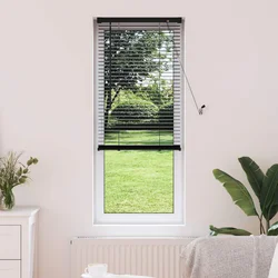 Venecijanska roleta Crna 150 x 50 cm 25 mm PVC