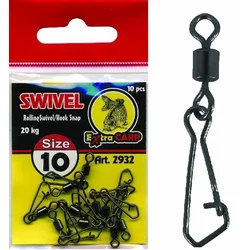 Extra Carp Rolling Swivel with Snap 18