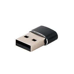 USB 2.0 adapter USB2.0 AM na Tipe-C ženski crni, GEMBIRD A-USB2-AMCF-02