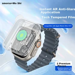 Smorss Zaštita stakla za pametni sat za Apple Watch Ultra 3/Ultra 2/1, 2 komada, Providna
