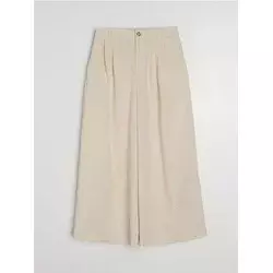 Sinsay - Culotte pantalone sa viskozom - nude