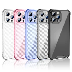 Maska Carbon shield iPhone 14 Plus, Crna