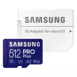 PRO PLUS MicroSDXC 512GB U3 + SD Adapter MB-MD512KA