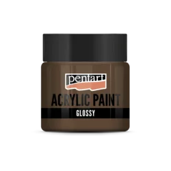 Svetleča akrilna barva Pentart 50 ml - svetlo rjava