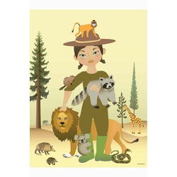 Vissevasse Plakat The Zookeeper 50x70 cm