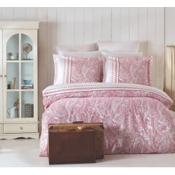 Lessentiel Maison Komplet posteljina Paisley, 200x220 cm, Ružičasta-Bela