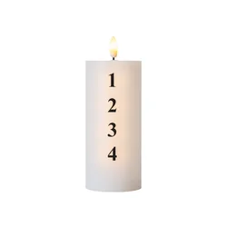 LED sveča na baterije (višina 15 cm) Sille Advent – Sirius