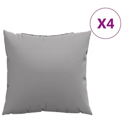 Jastuci za sofu 4 kom sivi 60 x 60 cm od tkanine