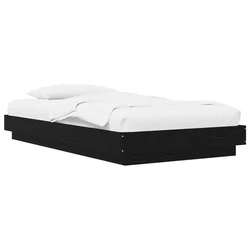 Okvir kreveta za pod Crni hrast 80 x 210 cm Konstruirano drvo