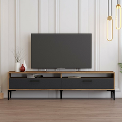 HANAH HOME TV polica Istanbul 2 WalnutAnthracite