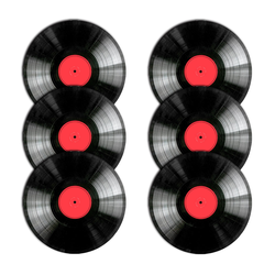 Bertoni Home Unisexs 6 Round Table Pads Set Vinyl