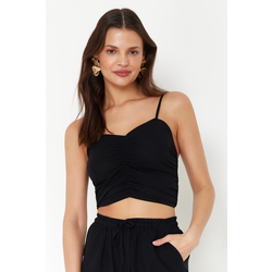 Trendyol Black Woven Blouse Trousers Set