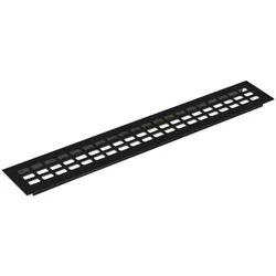Prezračevalna rešetka 2000x80mm črno eloksiran