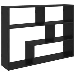 Polica na zidu Zidna montaža Crna 95 x 20 x 69,5 cm
