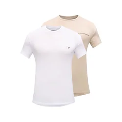 Emporio Armani Majica bež/bela