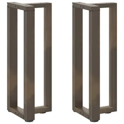 Noge za konzolni stol T-oblika 2 kom Crne 38x25x(72-73) cm Čelik