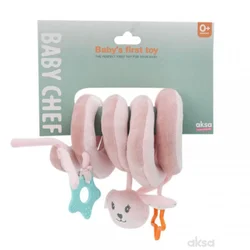 Baby chef prva igračka spirala roze