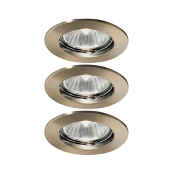 Ideal Lux - Komplet od 3 ugradne plafonske lampe 1xGU10/50W/230V