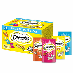 Dreamies Selection Box 4 x 30 g - piletina, sir, losos, govedina