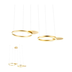 Redo 01-2606 - LED prigušiva luster na sajli SIGUA LED/99W/230V 3000K zlatna